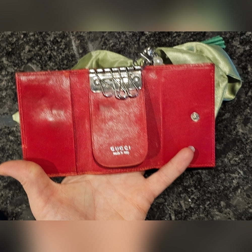 Gucci Calfskin Key Case w/Patch, Wristlet, Twilly, & Charms Added - Picture 6 of 15